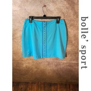 Bolle Sport Women’s Teal Blue Athletic Tennis Golf Skirt Size 14-NWOT